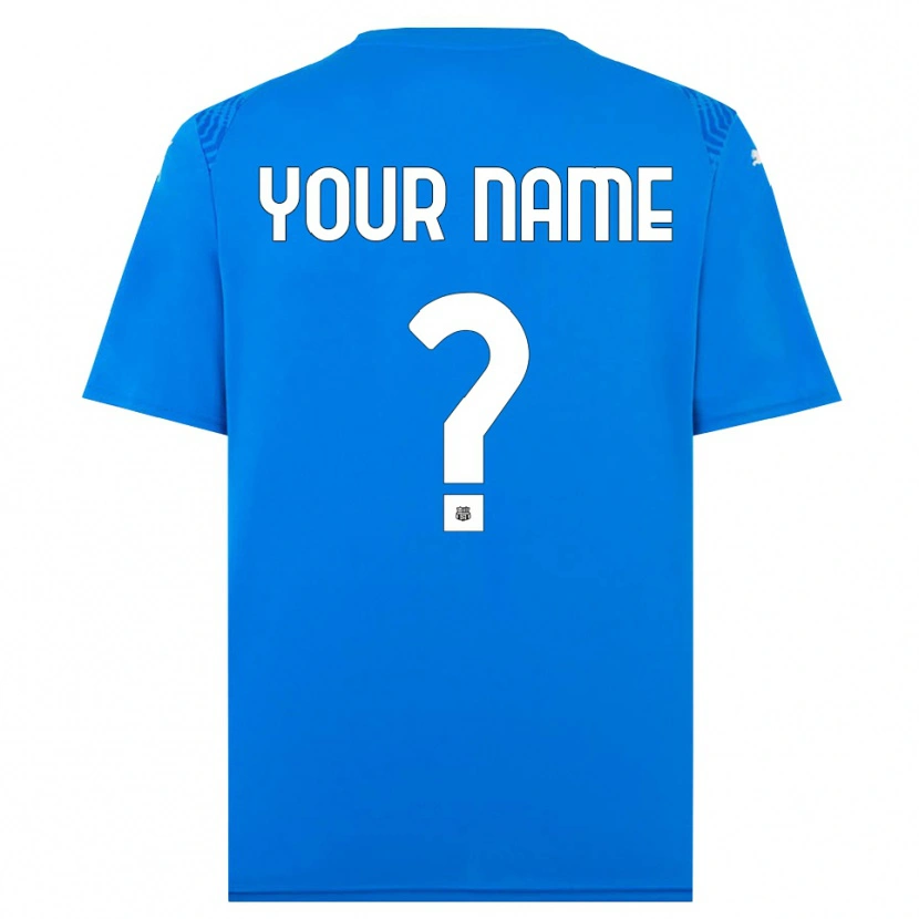 Danxen Enfant US Sassuolo Maillot de Gardien Bleu Blanc 2025/26 T-shirt