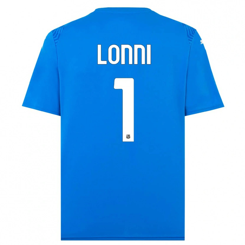 Danxen Enfant Lia Lonni #1 Maillot de Gardien Bleu Blanc 2025/26 T-shirt