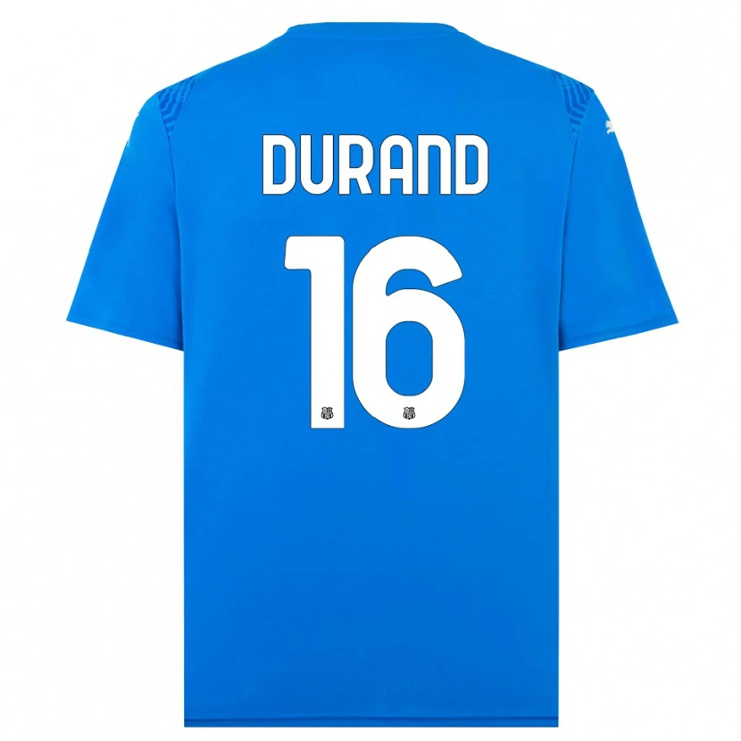 Danxen Enfant Solène Durand #16 Maillot de Gardien Bleu Blanc 2025/26 T-shirt