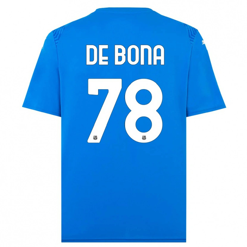 Danxen Enfant Francesca De Bona #78 Maillot de Gardien Bleu Blanc 2025/26 T-shirt