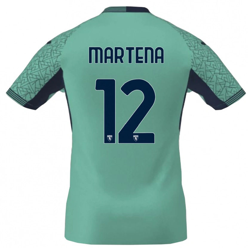 Danxen Enfant Gabriele Martena #12 Maillot de Gardien Bleu Lagon 2025/26 T-shirt