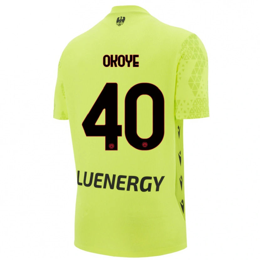 Danxen Enfant Maduka Okoye #40 Maillot de Gardien Vert Jaune Noir 2025/26 T-shirt