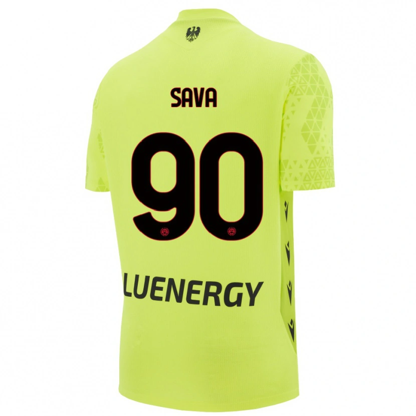 Danxen Enfant Răzvan Sava #90 Maillot de Gardien Vert Jaune Noir 2025/26 T-shirt