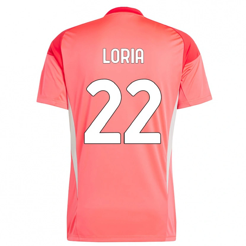 Danxen Enfant Leonardo Loria #22 Maillot de Gardien Rouge Blanc 2025/26 T-shirt