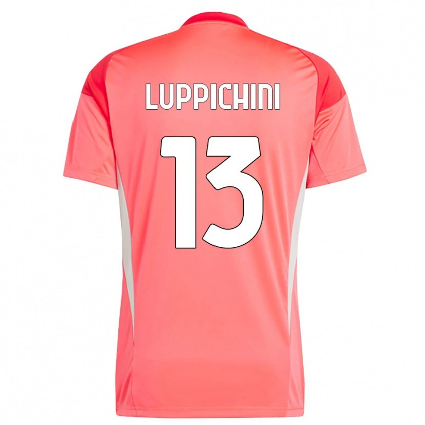 Danxen Enfant Matteo Luppichini #13 Maillot de Gardien Rouge Blanc 2025/26 T-shirt