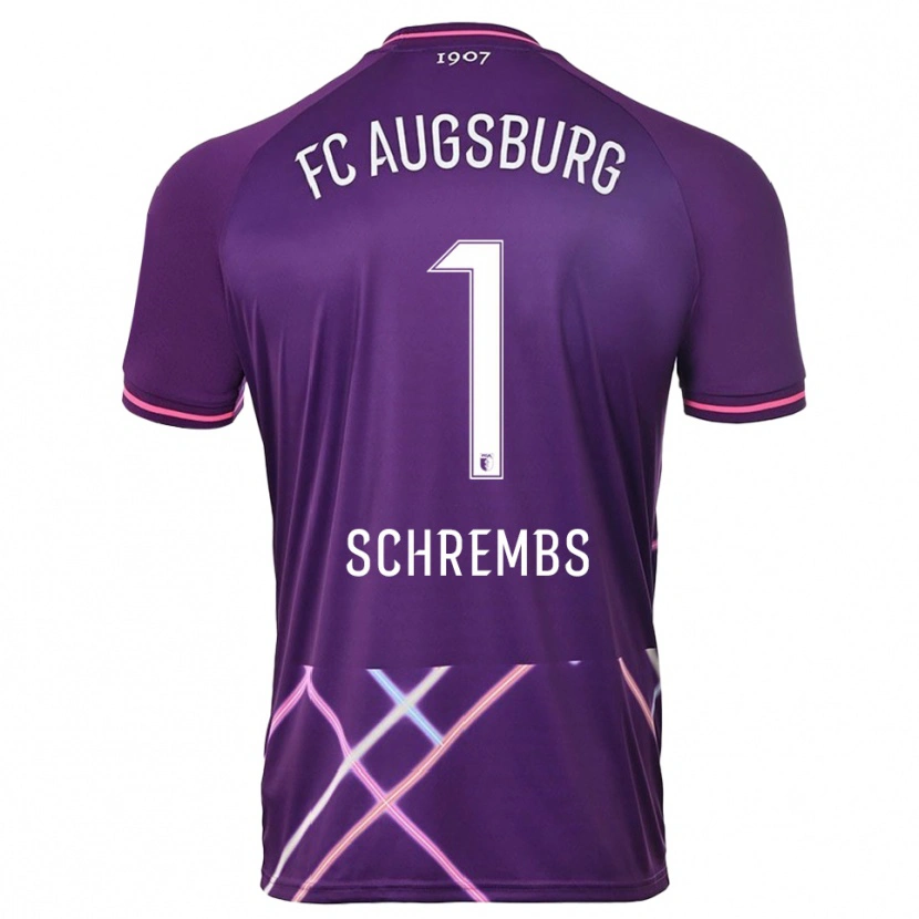 Danxen Enfant Luis Schrembs #1 Maillot de Gardien Violet Rose 2025/26 T-shirt