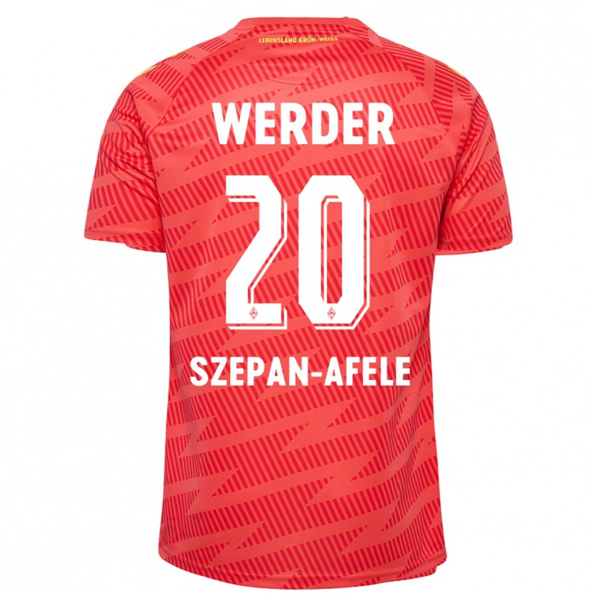 Danxen Enfant Gianni Szepan-Afele #20 Maillot de Gardien Rouge Jaune 2025/26 T-shirt