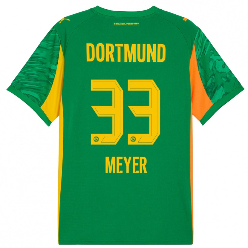 Danxen Enfant Alexander Meyer #33 Maillot de Gardien Vert Orange 2025/26 T-shirt