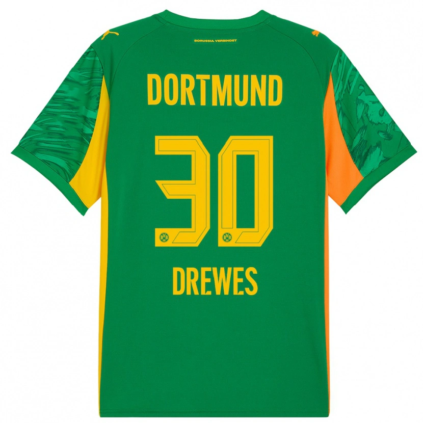 Danxen Enfant Patrick Drewes #30 Maillot de Gardien Vert Orange 2025/26 T-shirt