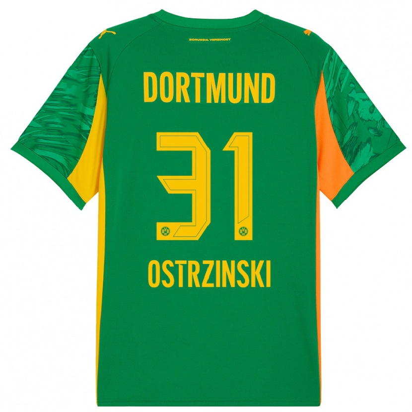 Danxen Enfant Silas Ostrzinski #31 Maillot de Gardien Vert Orange 2025/26 T-shirt