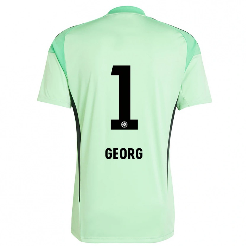 Danxen Enfant Hannes Georg #1 Maillot de Gardien Vert Clair Noir 2025/26 T-shirt