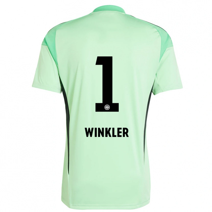 Danxen Enfant Sophia Winkler #1 Maillot de Gardien Vert Clair Noir 2025/26 T-shirt