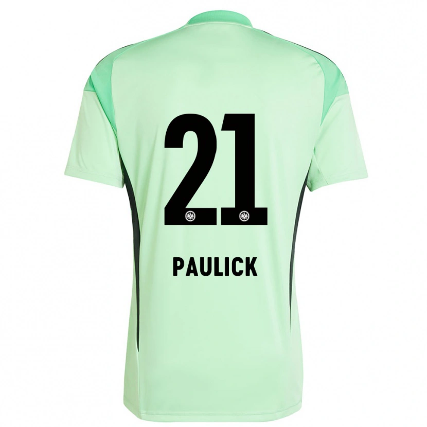 Danxen Enfant Lea Paulick #21 Maillot de Gardien Vert Clair Noir 2025/26 T-shirt