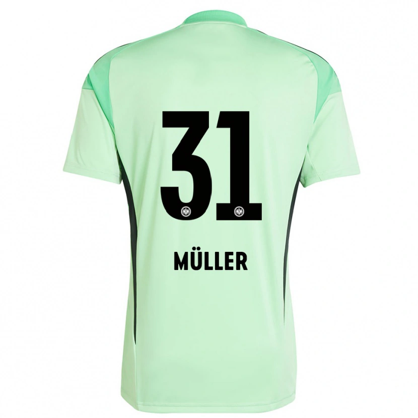 Danxen Enfant Laurin Müller #31 Maillot de Gardien Vert Clair Noir 2025/26 T-shirt