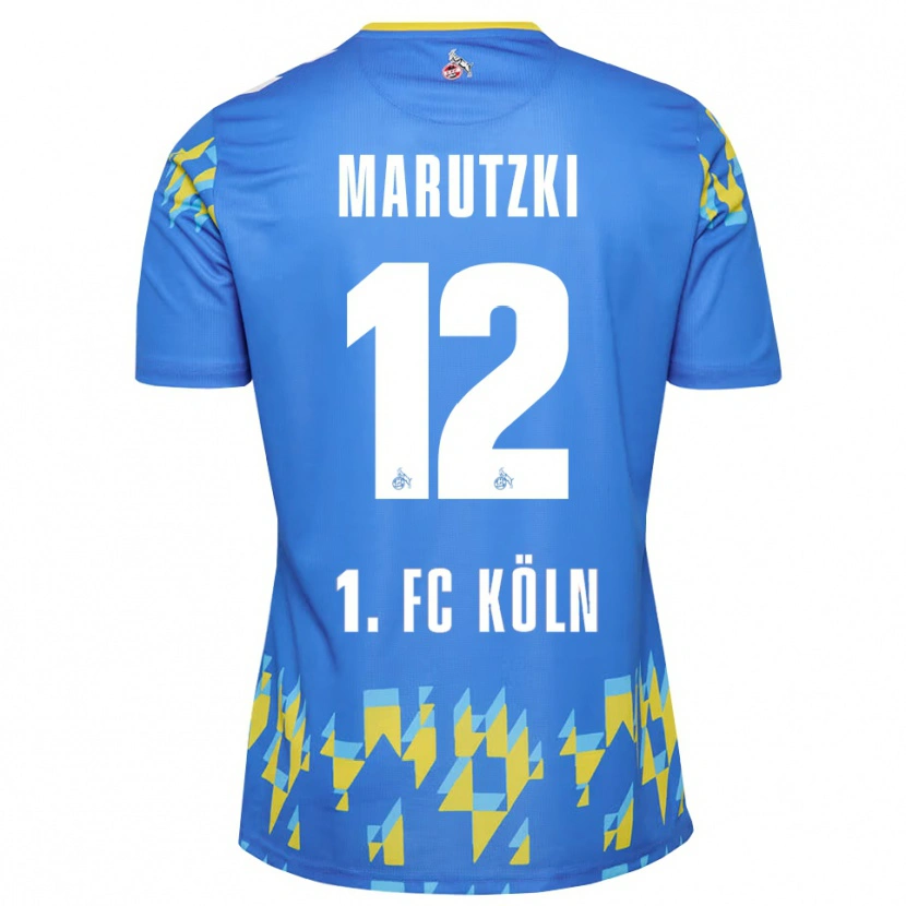 Danxen Enfant Mikolaj Marutzki #12 Maillot de Gardien Bleu Cornouiller 2025/26 T-shirt