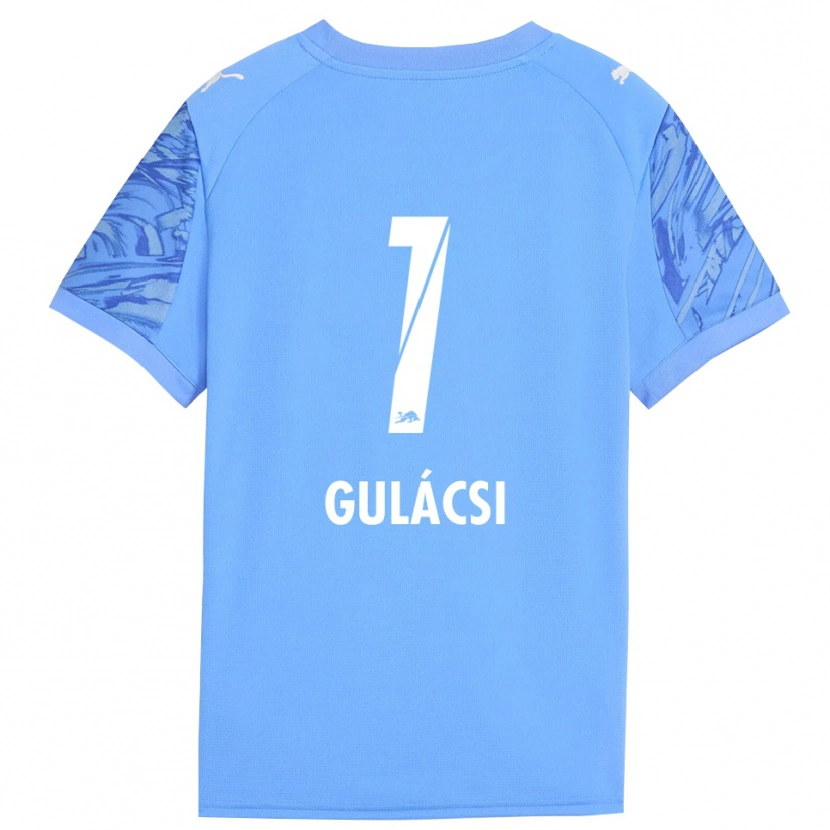 Danxen Enfant Péter Gulácsi #1 Maillot de Gardien Bleu Royal Rouge 2025/26 T-shirt