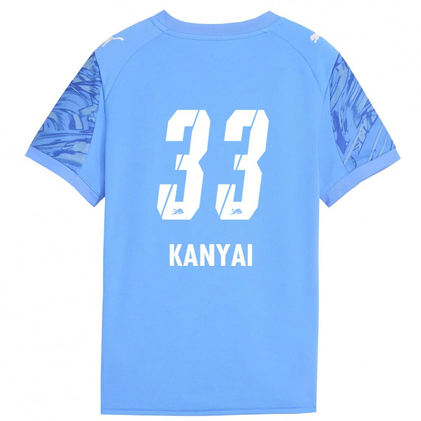 Danxen Enfant János Kányai #33 Maillot de Gardien Bleu Royal Rouge 2025/26 T-shirt