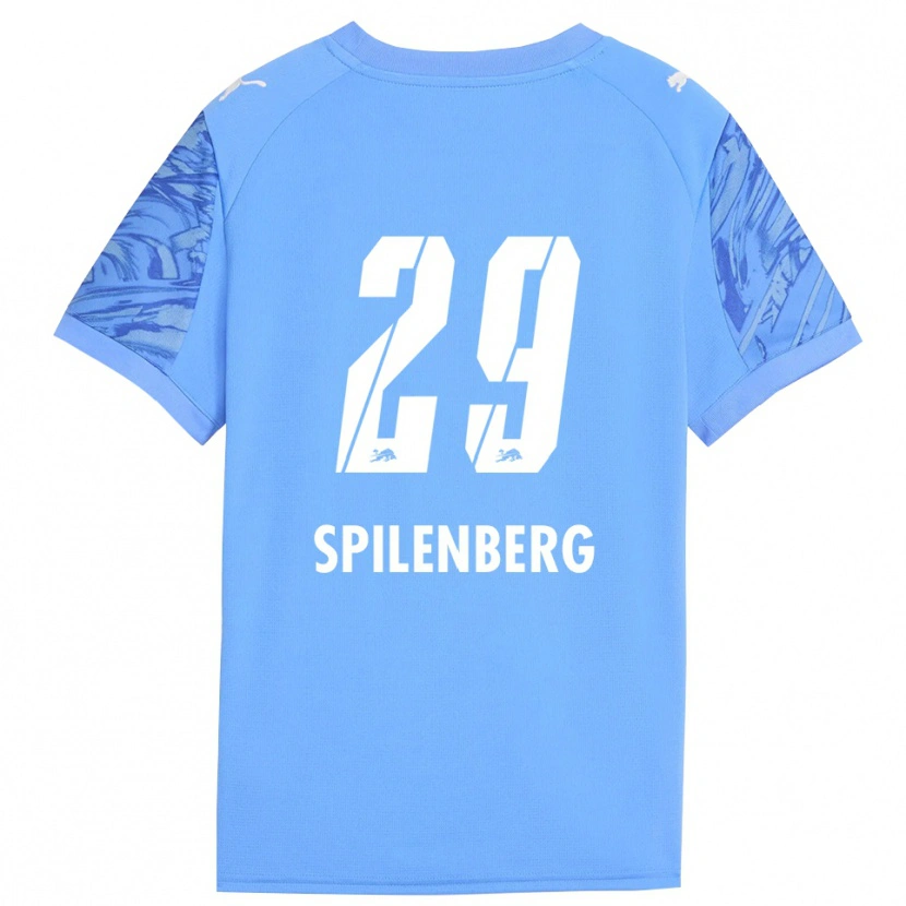 Danxen Enfant Maja Spilenberg #29 Maillot de Gardien Bleu Royal Rouge 2025/26 T-shirt