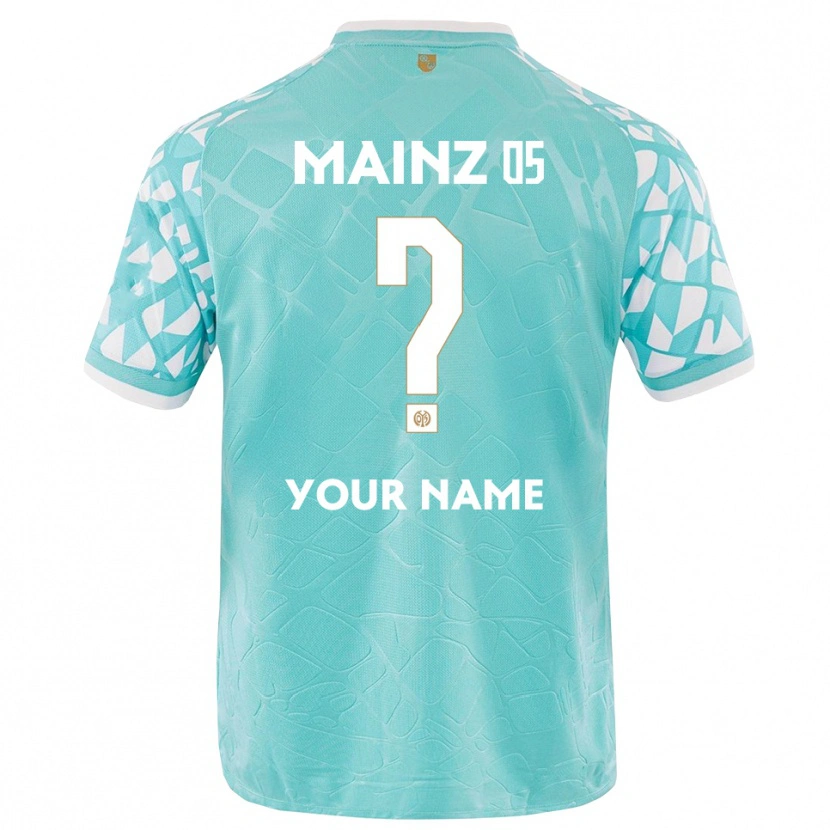 Danxen Enfant 1. FSV Mainz 05 Maillot de Gardien Blanc Turquoise 2025/26 T-shirt