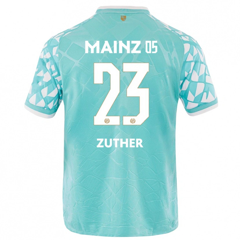 Danxen Enfant Pit Zuther #23 Maillot de Gardien Blanc Turquoise 2025/26 T-shirt