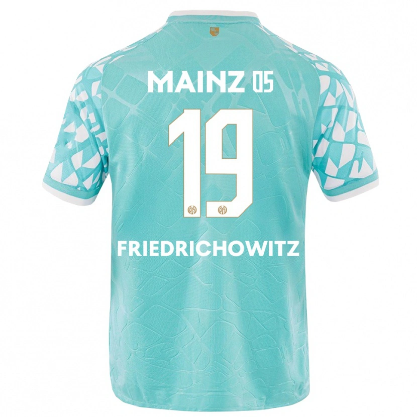 Danxen Enfant Anna Friedrichowitz #19 Maillot de Gardien Blanc Turquoise 2025/26 T-shirt