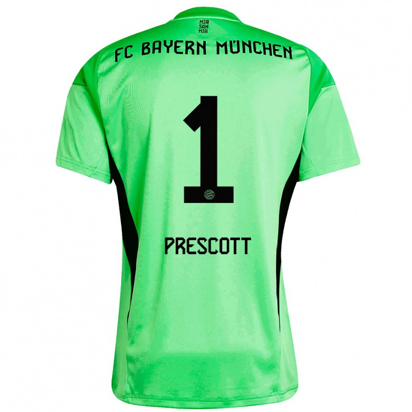 Danxen Enfant Leonard Prescott #1 Maillot de Gardien Vert Printemps Moyen 2025/26 T-shirt