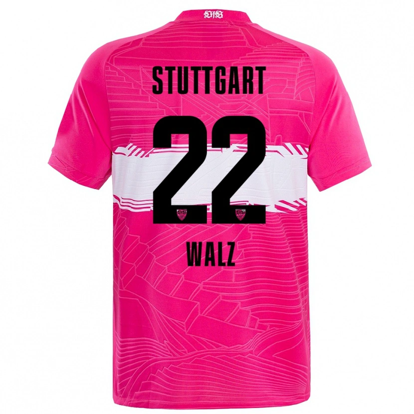Danxen Enfant Tom Walz #22 Maillot de Gardien Rose Foncée Noir 2025/26 T-shirt
