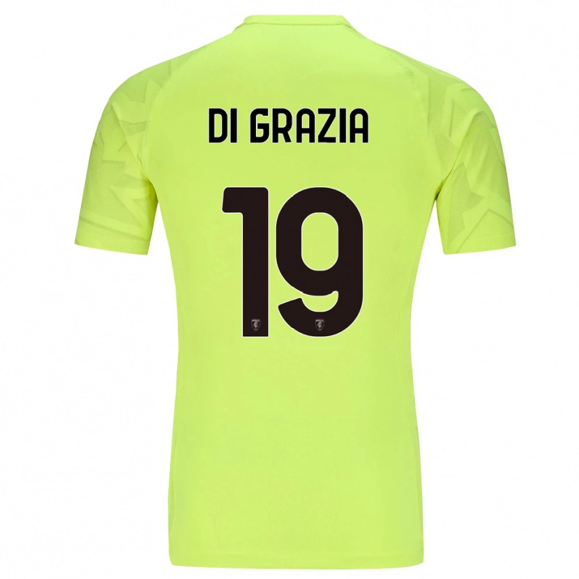 Danxen Enfant Manuel Di Grazia #19 Maillot de Gardien Vert Fluo 2025/26 T-shirt