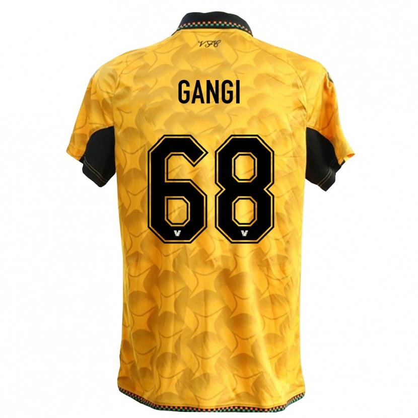 Danxen Enfant Chiara Gangi #68 Maillot de Gardien Jaune Noir 2025/26 T-shirt