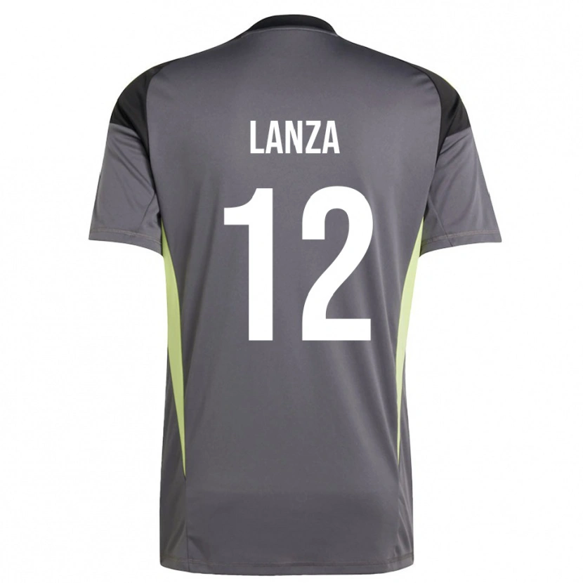 Danxen Enfant Cesare Lanza #12 Maillot de Gardien Gris Anthracite 2025/26 T-shirt