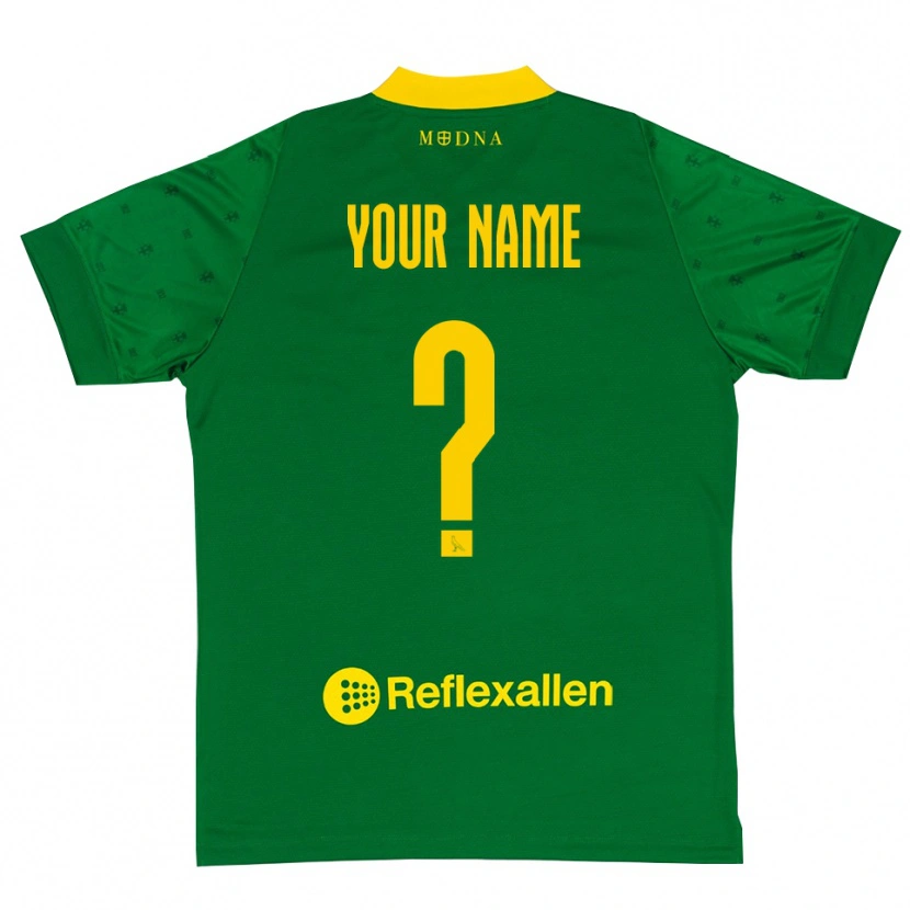 Danxen Enfant Modena FC Maillot de Gardien Vert Jaune 2025/26 T-shirt