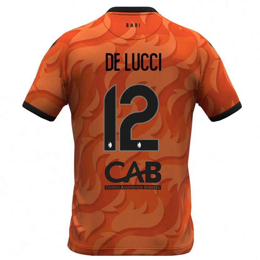 Danxen Enfant Paolo De Lucci #12 Maillot de Gardien Orange Foncé Noir 2025/26 T-shirt