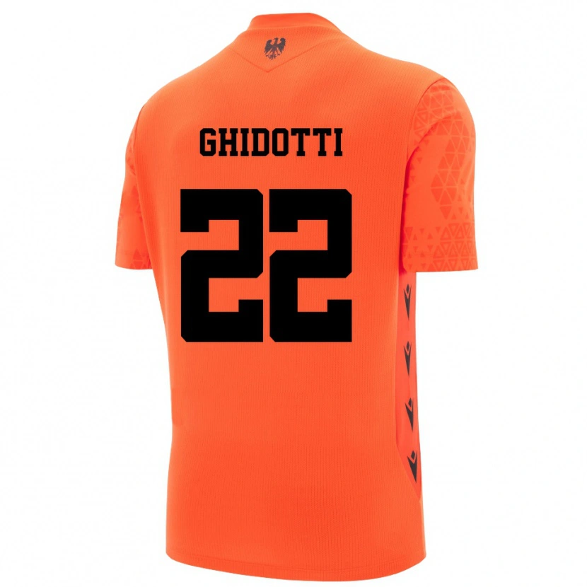 Danxen Enfant Simone Ghidotti #22 Maillot de Gardien Orange Foncé Noir 2025/26 T-shirt