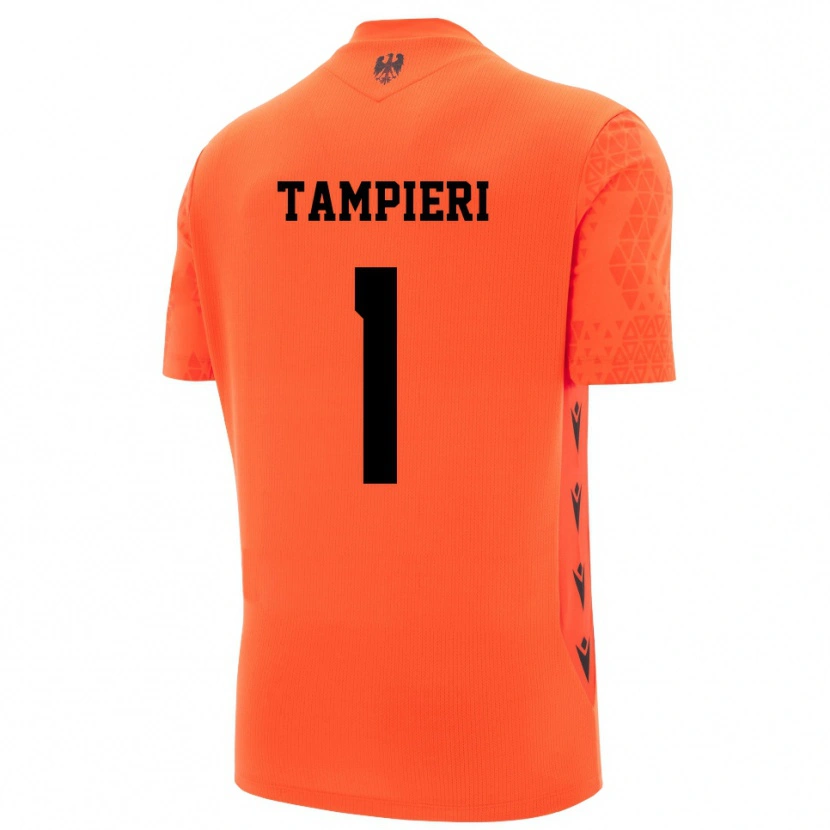 Danxen Enfant Amanda Tampieri #1 Maillot de Gardien Orange Foncé Noir 2025/26 T-shirt