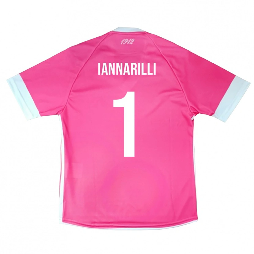 Danxen Enfant Antony Iannarilli #1 Maillot de Gardien Rose Vif Blanc 2025/26 T-shirt