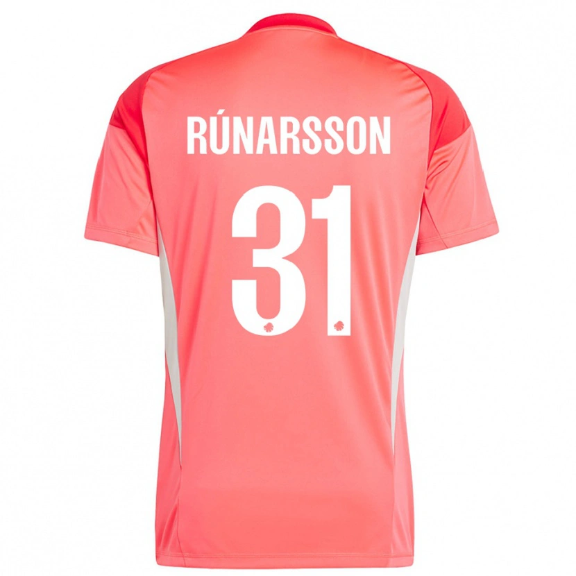 Danxen Enfant Rúnar Alex Rúnarsson #31 Maillot de Gardien Rouge Blanc 2025/26 T-shirt