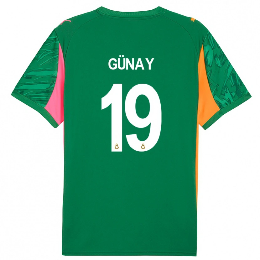Danxen Enfant Günay Güvenç #19 Maillot de Gardien Vert Orange Rose 2025/26 T-shirt