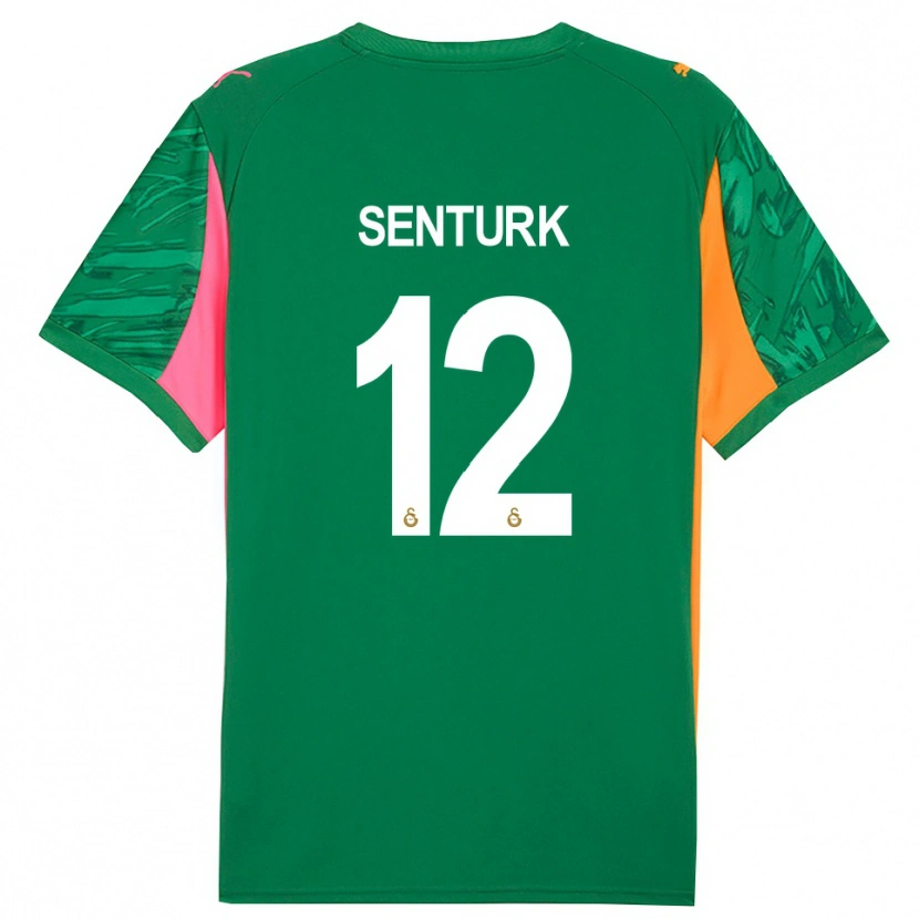 Danxen Enfant Haktan Şentürk #12 Maillot de Gardien Vert Orange Rose 2025/26 T-shirt