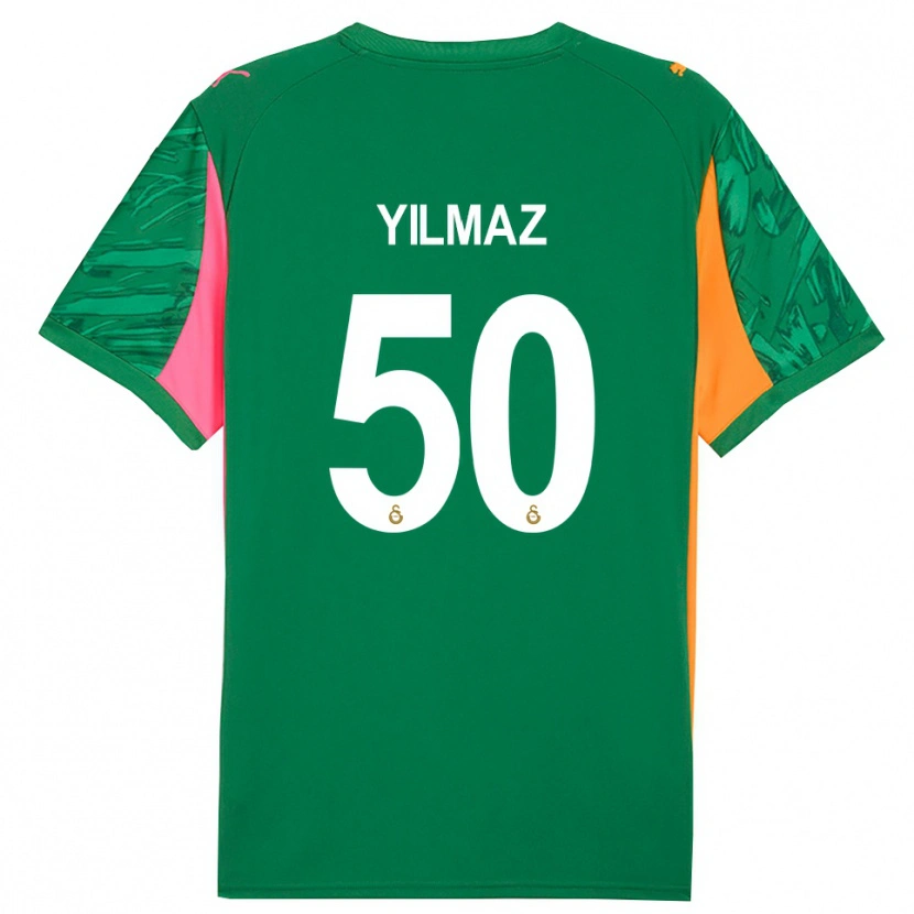Danxen Enfant Jankat Yılmaz #50 Maillot de Gardien Vert Orange Rose 2025/26 T-shirt