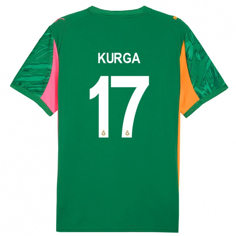 Danxen Enfant Handan Kurğa #17 Maillot de Gardien Vert Orange Rose 2025/26 T-shirt