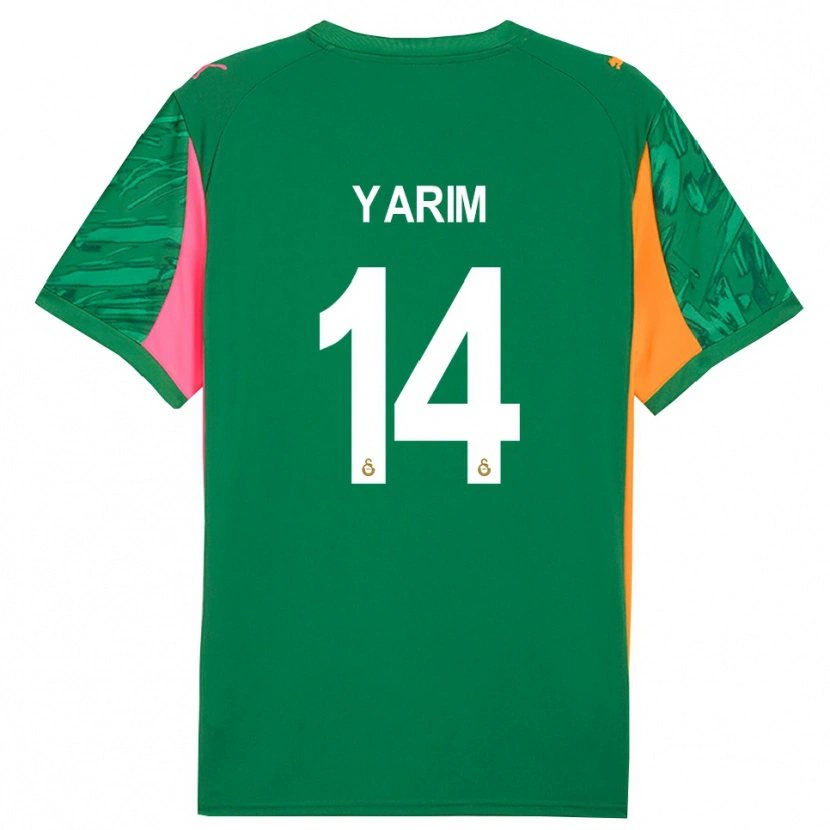 Danxen Enfant Esra Yarım #14 Maillot de Gardien Vert Orange Rose 2025/26 T-shirt