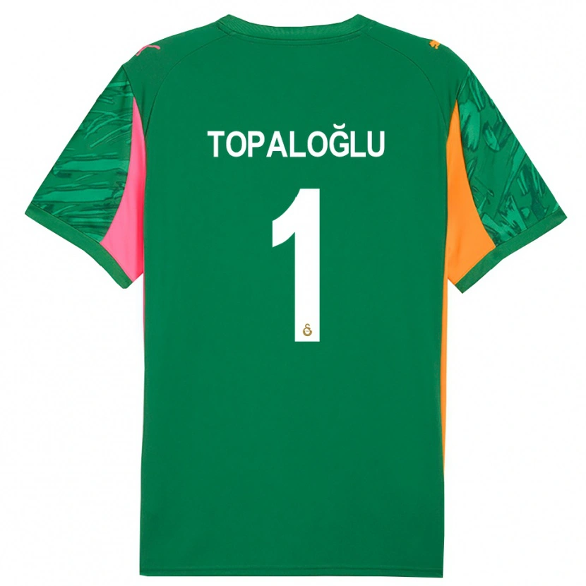 Danxen Enfant Eren Topaloğlu #1 Maillot de Gardien Vert Orange Rose 2025/26 T-shirt