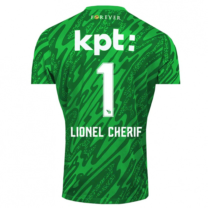 Danxen Enfant Kader Cherif #1 Maillot de Gardien Vert Blanc 2025/26 T-shirt