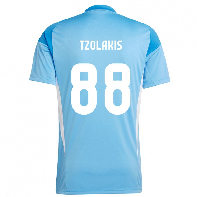 Danxen Enfant Konstantinos Tzolakis #88 Maillot de Gardien Bleu Ciel Profond 2025/26 T-shirt