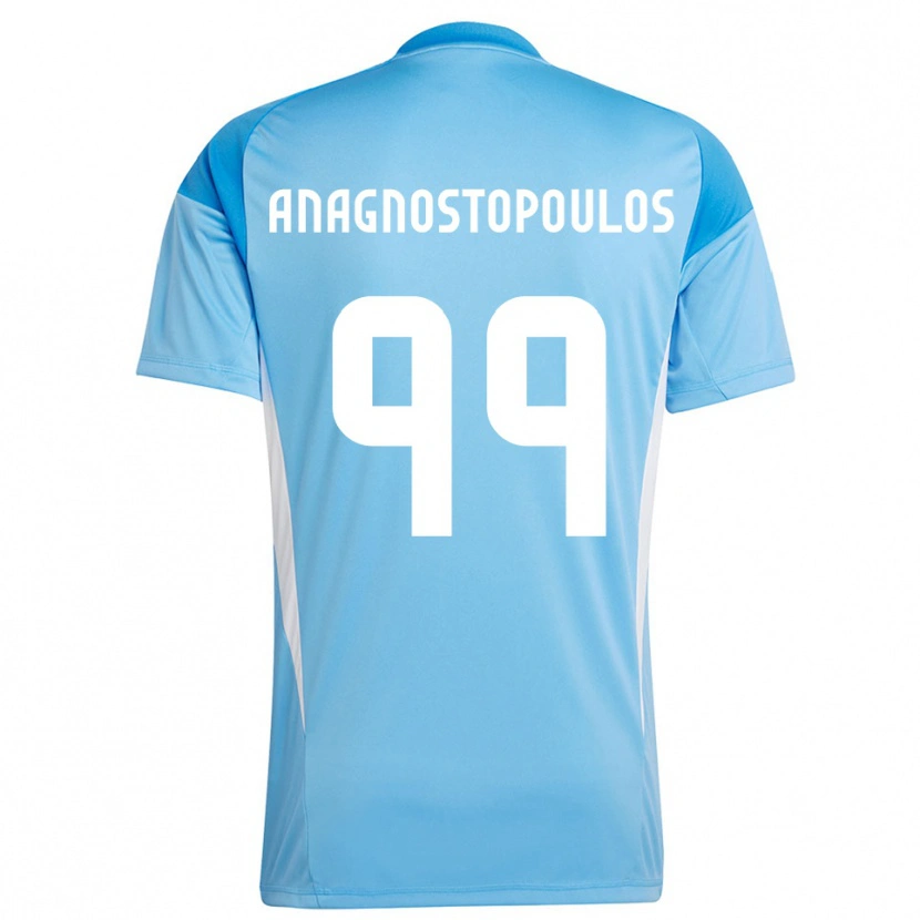 Danxen Enfant Alexandros Anagnostopoulos #99 Maillot de Gardien Bleu Ciel Profond 2025/26 T-shirt