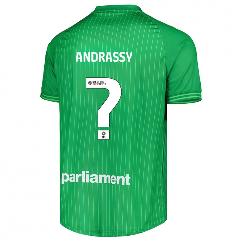 Danxen Enfant Oliver Andrassy #0 Maillot de Gardien Vert Citron 2025/26 T-shirt
