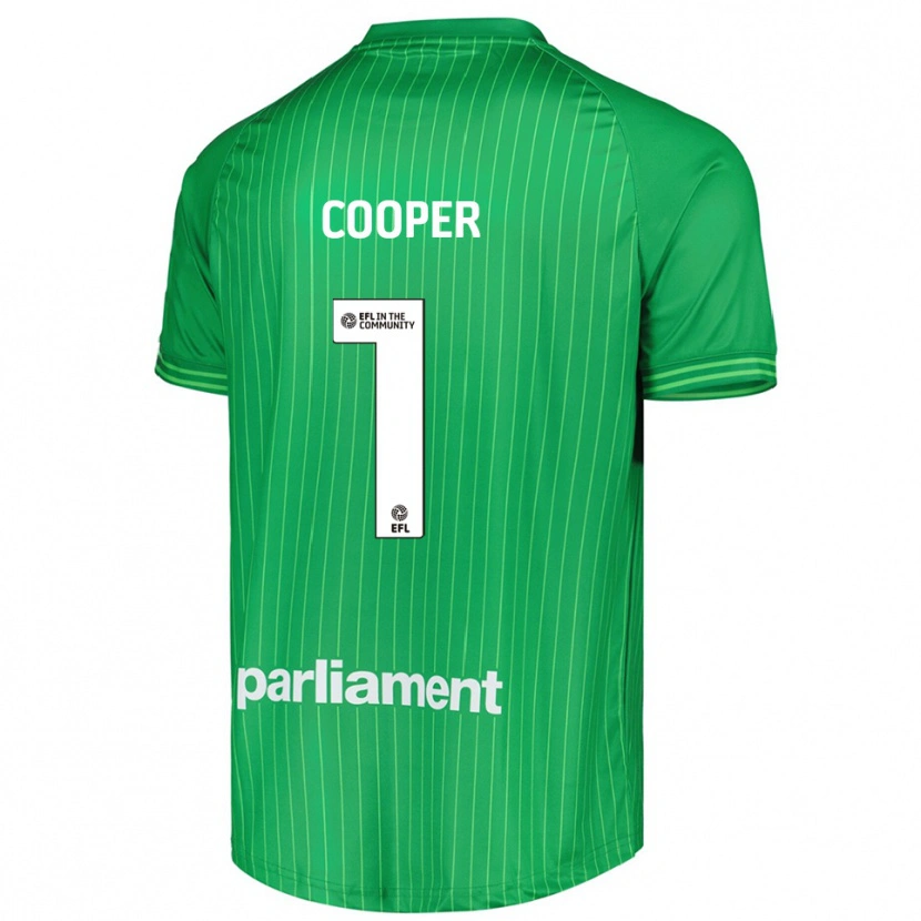 Danxen Enfant Murphy Cooper #1 Maillot de Gardien Vert Citron 2025/26 T-shirt