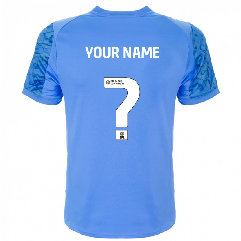 Danxen Enfant Blackpool FC Maillot de Gardien Bleu Dauphin 2025/26 T-shirt