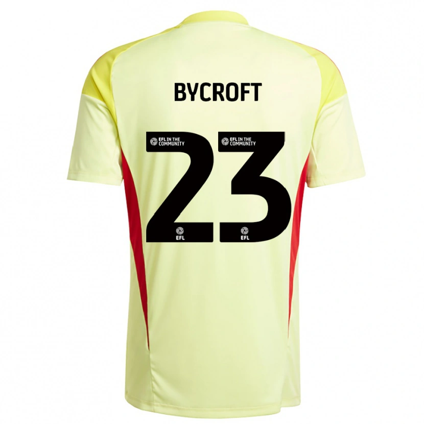 Danxen Enfant Jack Bycroft #23 Maillot de Gardien Jaune Clair 2025/26 T-shirt