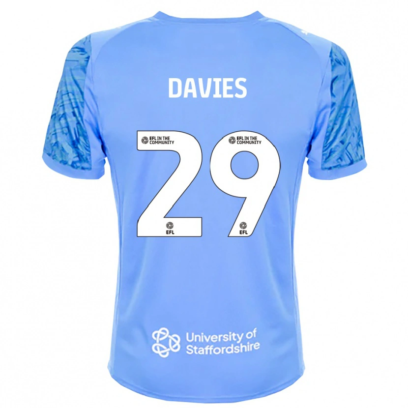 Danxen Enfant Arron Davies #29 Maillot de Gardien Bleu Royal 2025/26 T-shirt